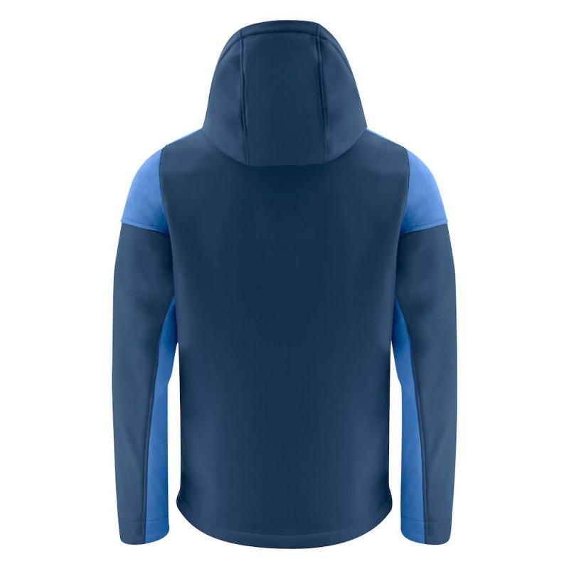 Veste softshell impermeable bicolore prime Printer cotepro bleu