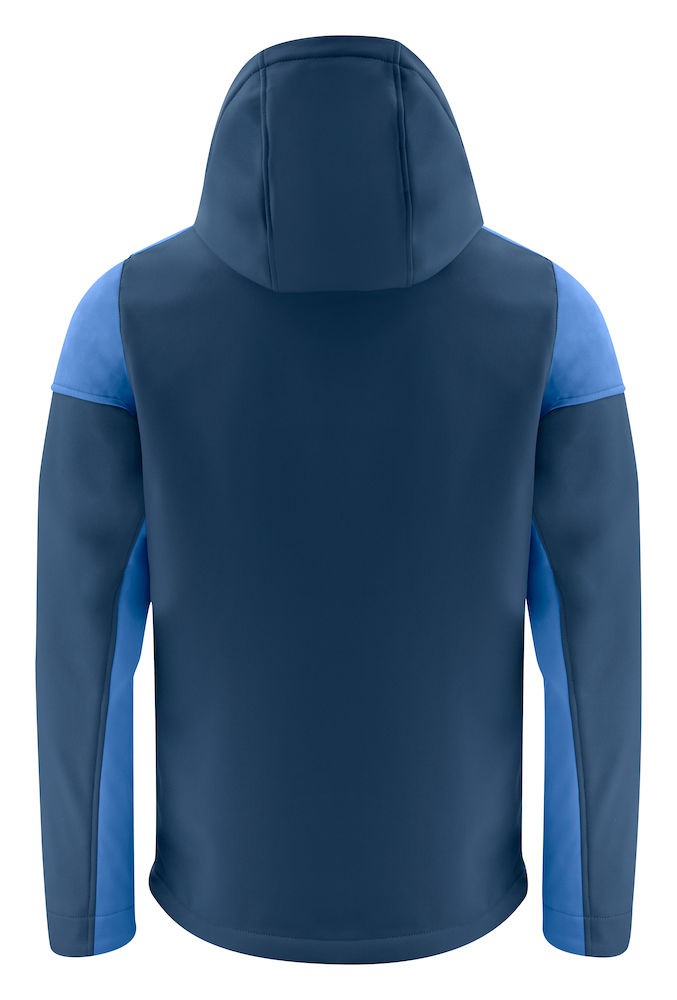 Veste softshell impermeable bicolore prime Printer cotepro bleu