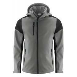 Veste softshell impermeable bicolore prime Printer cotepro gris