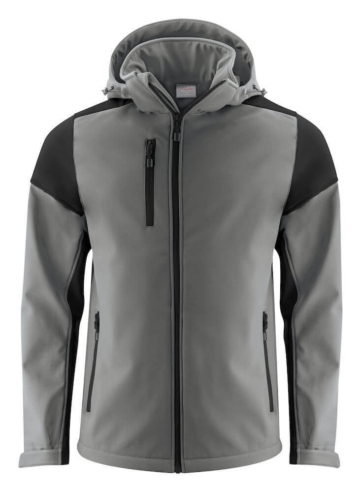 Veste softshell impermeable bicolore prime Printer cotepro gris