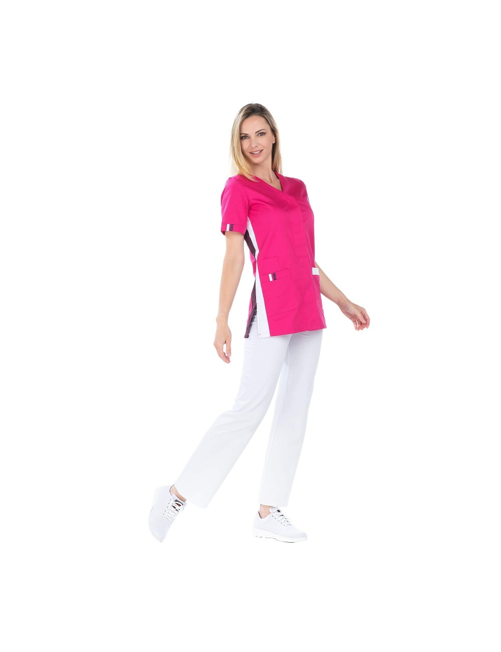 Tunique femme manches courtes Amelie Lotus rose cotepro.fr