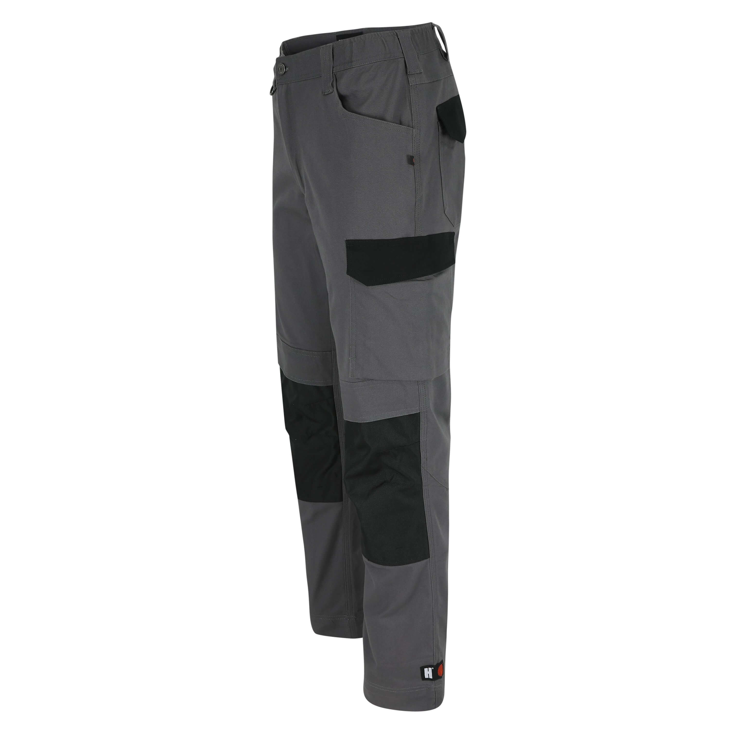 Pantalon travail extensible poches genoux Dero Herock gris vue 1 cotepro.fr