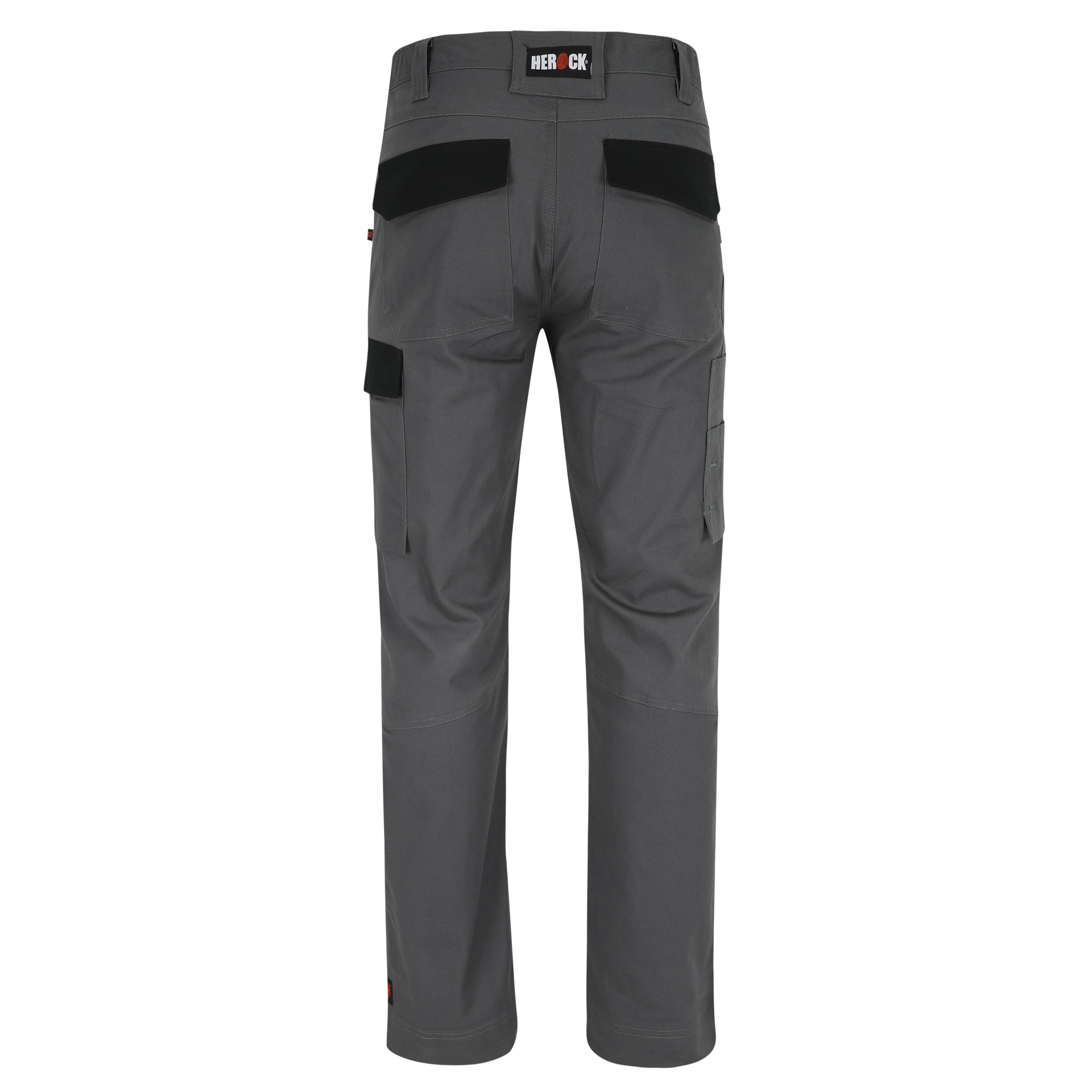 Pantalon travail extensible poches genoux Dero Herock gris vue 1 cotepro.fr