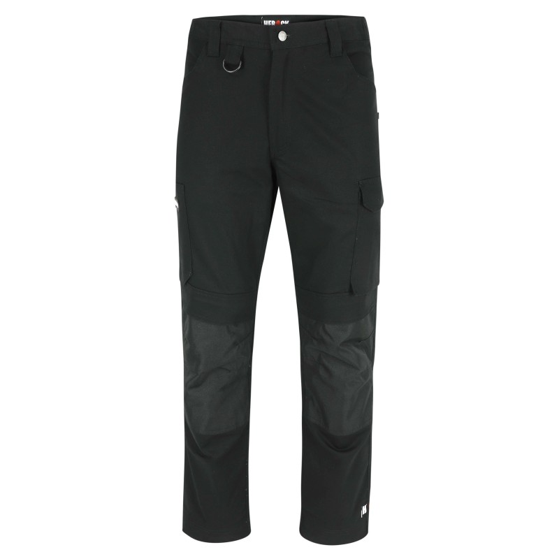 Pantalon travail extensible poches genoux Dero Herock noir vue 1 cotepro.fr