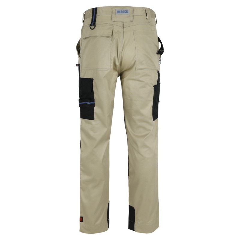 Pantalon travail stretch coolmax confort Capua Herock beige vue 1 cotepro.fr