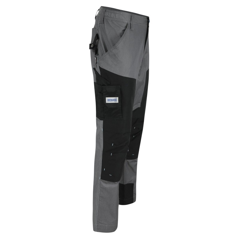 Pantalon travail stretch coolmax confort Capua Herock gris vue 1 cotepro.fr