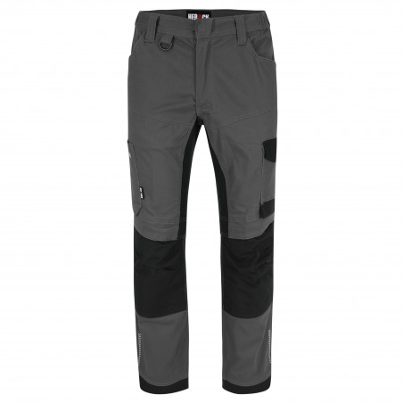 Pantalon travail coton stretch resistant Xeni Herock gris vue 1 cotepro.fr