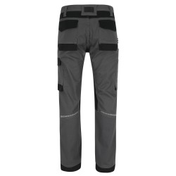 Pantalon travail coton stretch resistant Xeni Herock gris vue 3 cotepro.fr