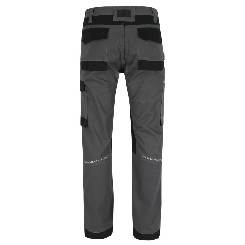 Pantalon travail coton stretch resistant Xeni Herock gris vue 1 cotepro.fr