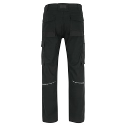 Pantalon travail coton stretch resistant Xeni Herock noir vue 2 cotepro.fr