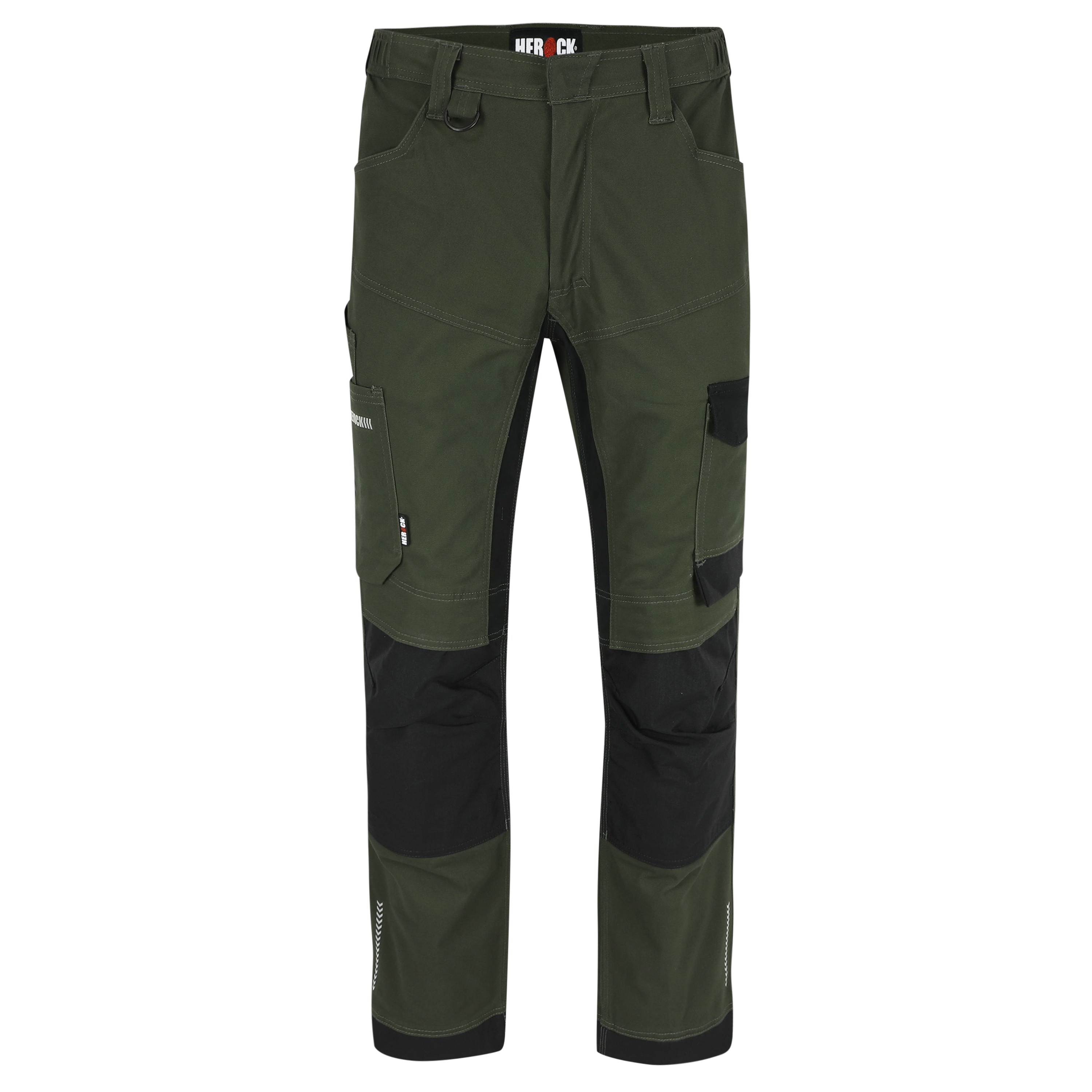 Pantalon travail coton stretch resistant Xeni Herock vert vue 1 cotepro.fr