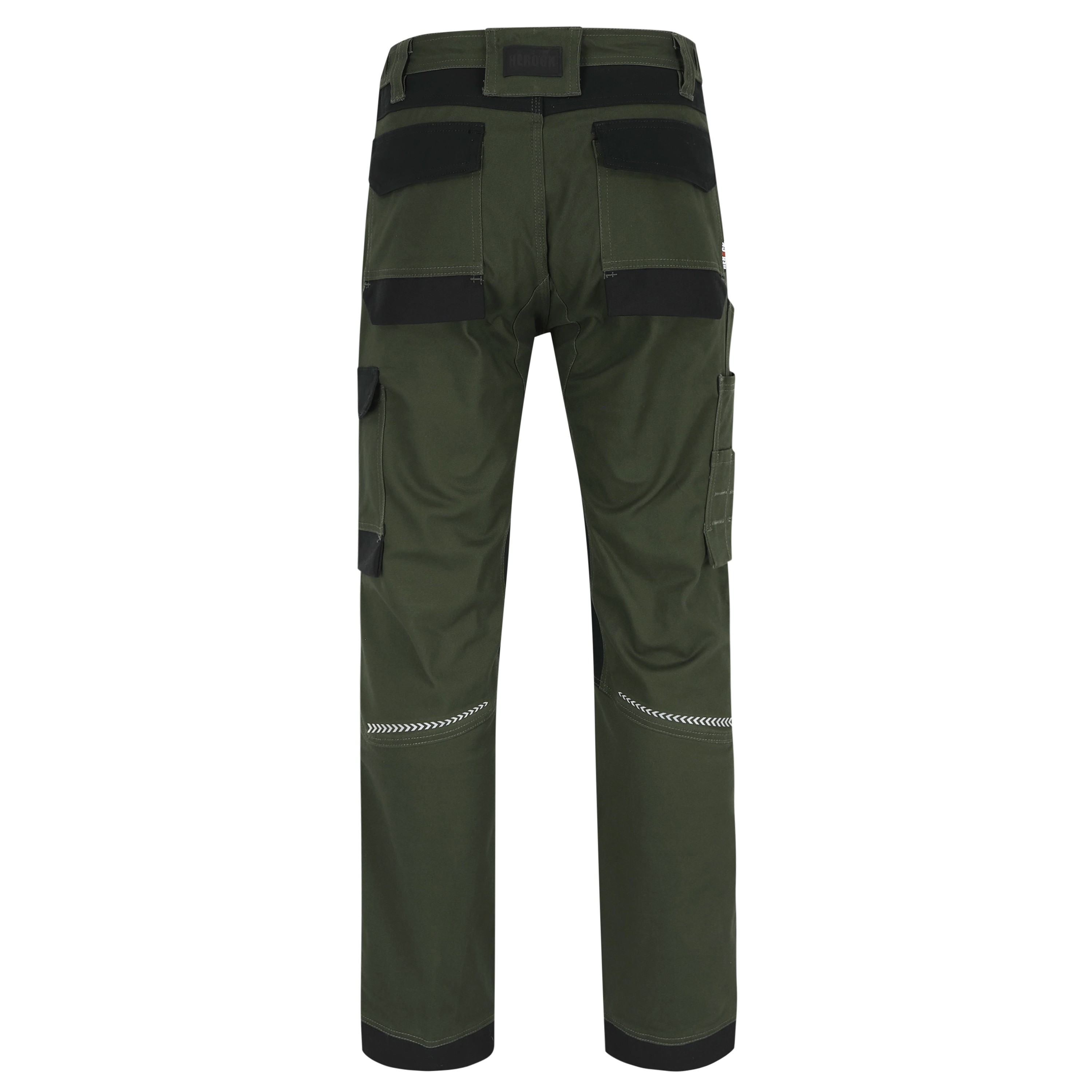 Pantalon travail coton stretch resistant Xeni Herock vert vue 1 cotepro.fr