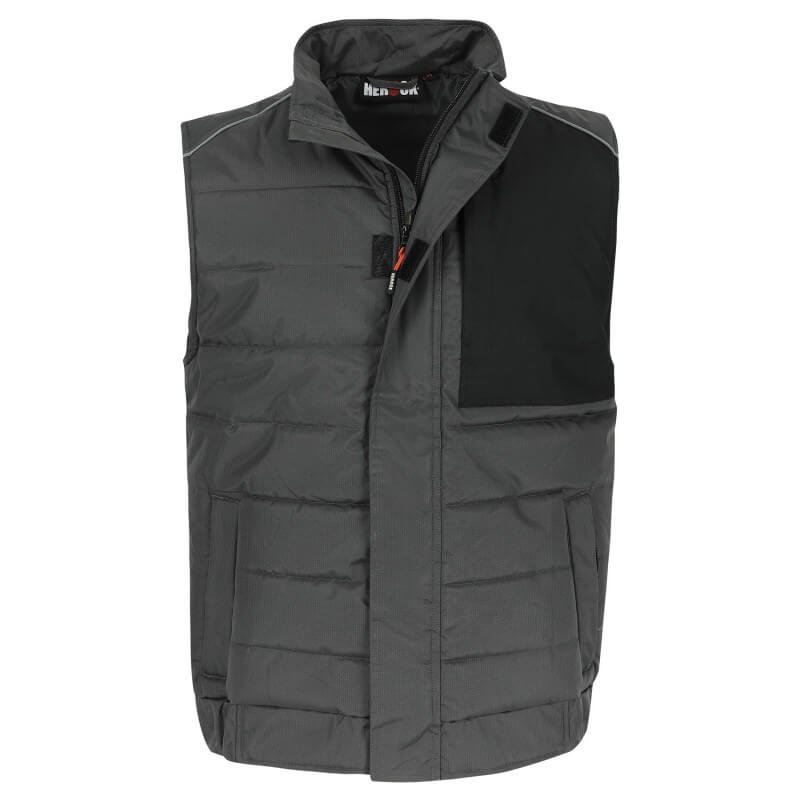 Gilet bodywarmer ripstop multipoches Diomedes Herock gris vue 1 cotepro.fr