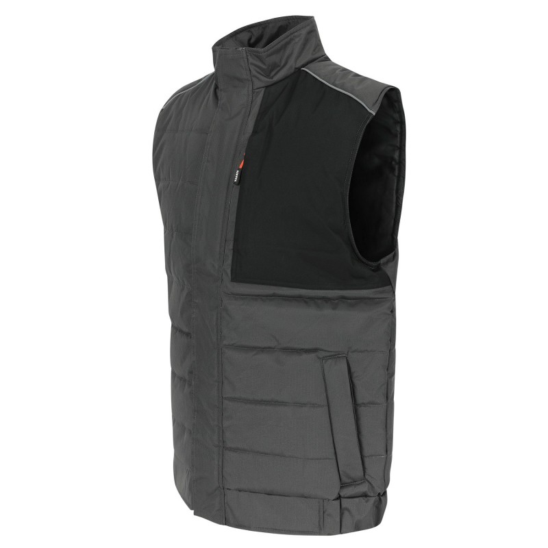 Gilet bodywarmer ripstop multipoches Diomedes Herock gris vue 1 cotepro.fr