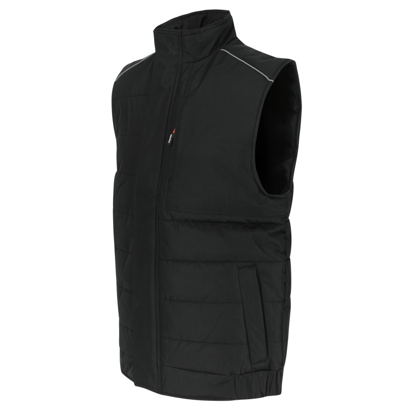 Gilet bodywarmer ripstop multipoches Diomedes Herock noir vue 1 cotepro.fr