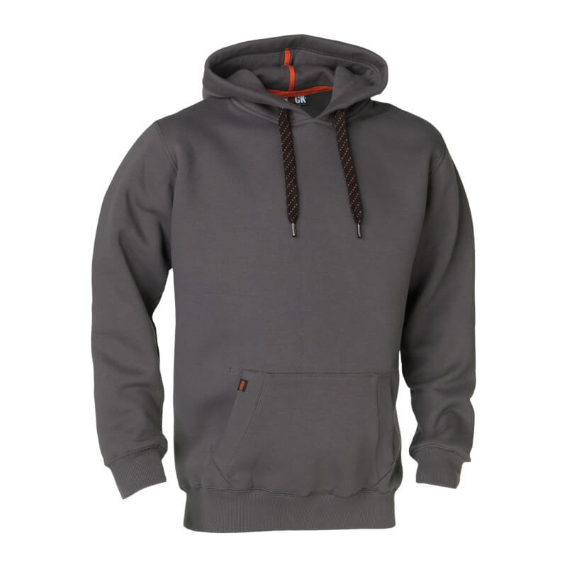 sweat travail capuche poche kangourou Hesus Herock gris vue 1 cotepro.fr