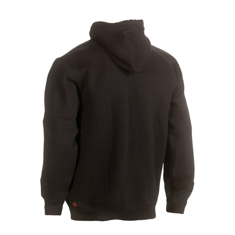 sweat travail capuche poche kangourou Hesus Herock marron vue 1 cotepro.fr