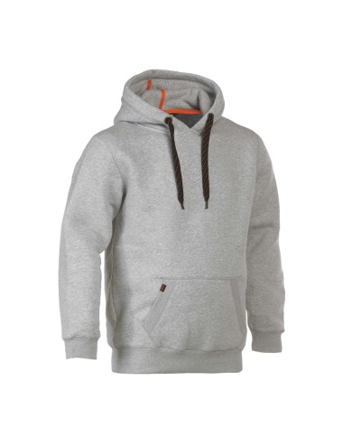 sweat travail capuche poche kangourou Hesus Herock gris clair vue 1 cotepro.fr