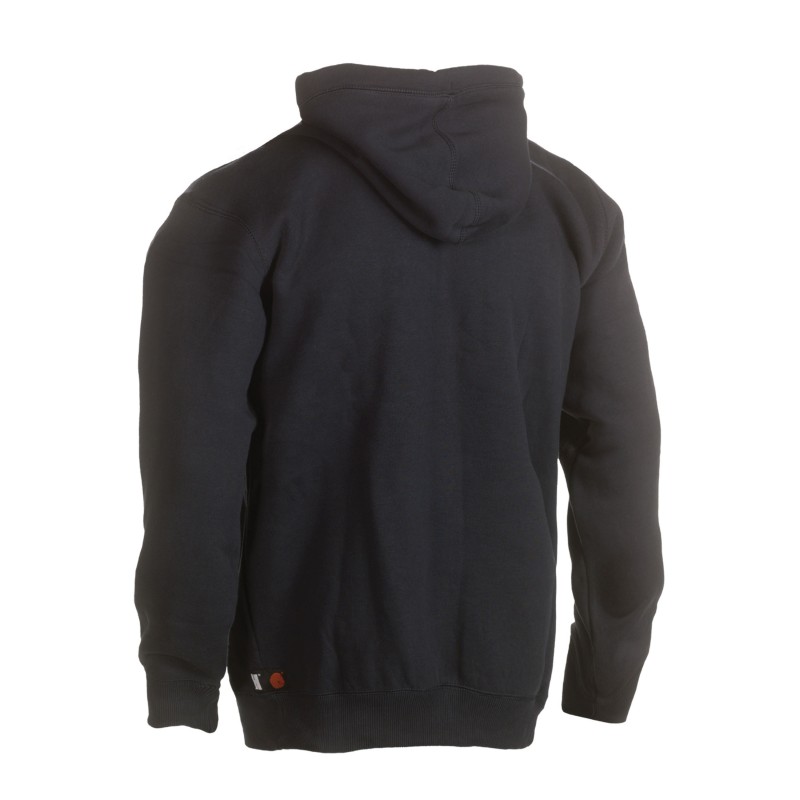 sweat travail capuche poche kangourou Hesus Herock noir vue 1 cotepro.fr