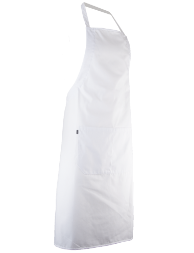 Tablier cuisinier hauteur reglable LMA blanc cotepro.fr