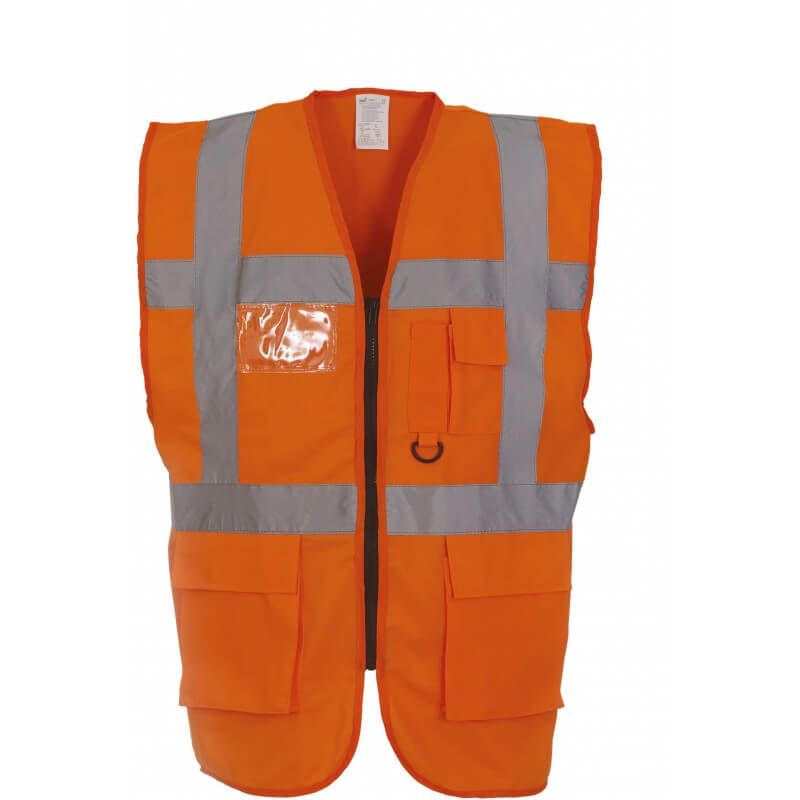 Gilet haute visibilite EN471 multifonction Yoko orange cotepro.fr