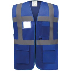 Gilet haute visibilite EN471 multifonction Yoko bleu cotepro.fr