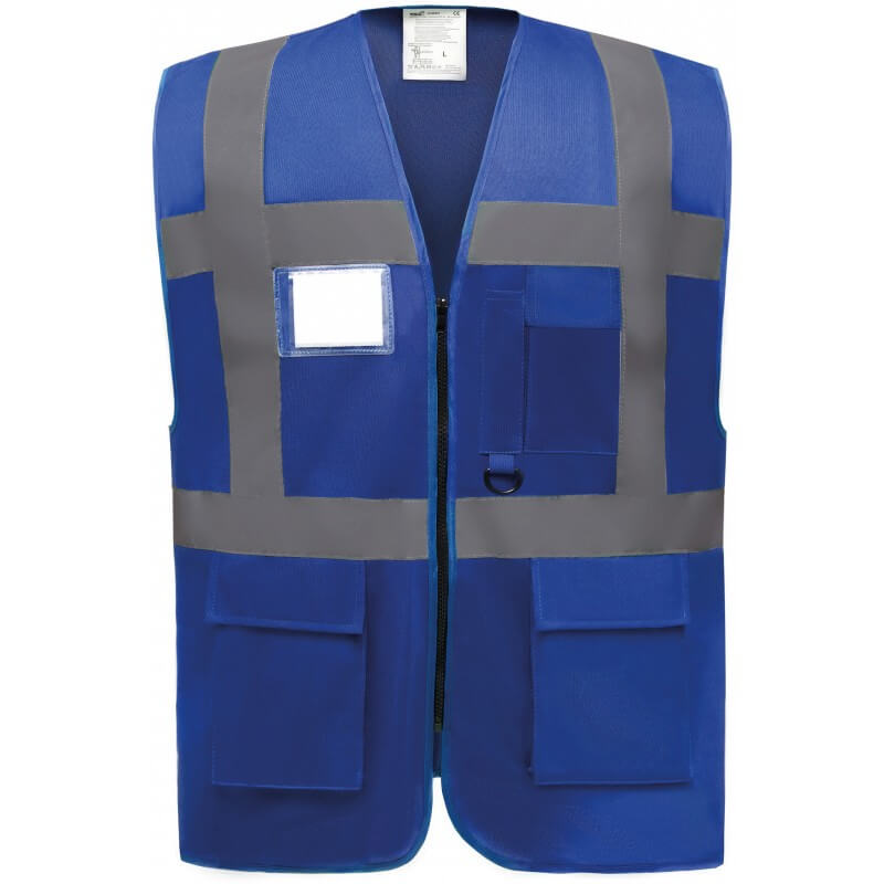 Gilet haute visibilite EN471 multifonction Yoko bleu cotepro.fr