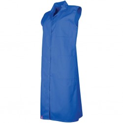 Blouse travail femme sans manches Cathy DMD bleu cotepro.fr