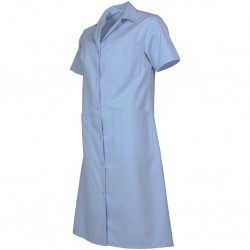 Blouse travail femme Annie manches courtes DMD bleu ciel cotepro.fr
