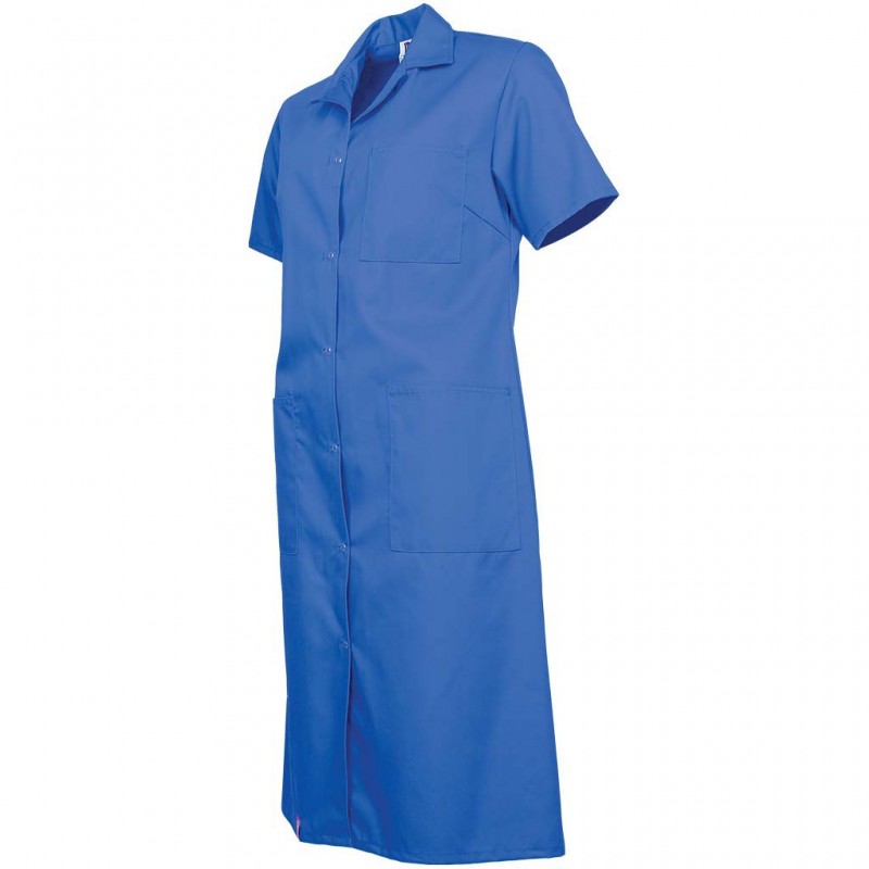 Blouse travail femme Annie manches courtes DMD bleu cotepro.fr