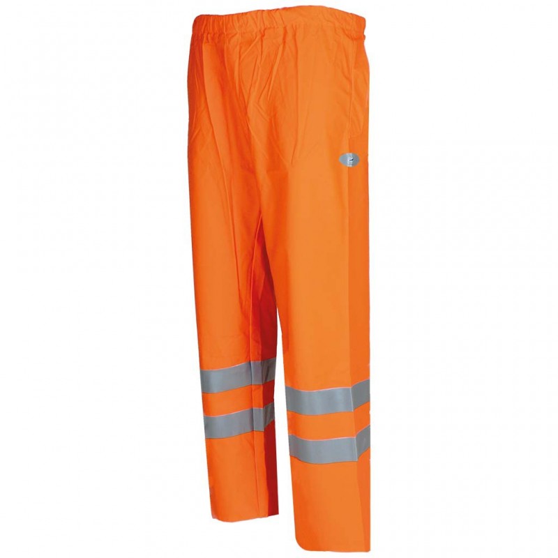 Pantalon pluie haute visibilite orange sonomix DMD cotepro.fr