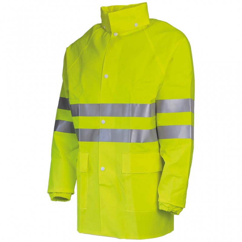 Veste pluie haute visibilite jaune  sonomix DMD cotepro.fr