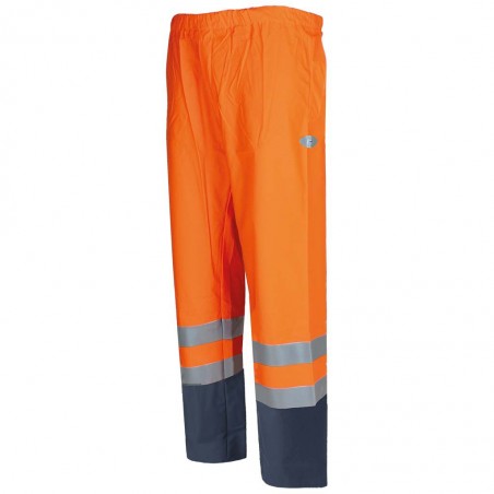 Pantalon haute visibilite impermeable orange sonoflex DMD
