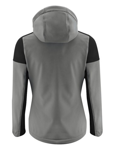 Veste softshell impermeable femme bicolore prime Printer gris vue 2 cotepro.fr