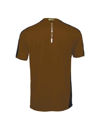 Tee shirt manches courtes contraste Andy North Ways marron vue 3 cotepro.fr