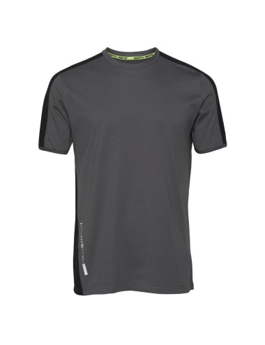 Tee shirt manches courtes contraste Andy North Ways gris vue 1 cotepro.fr