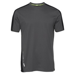 Tee shirt manches courtes contraste Andy North Ways gris vue 1 cotepro.fr