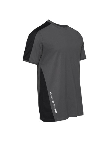 Tee shirt manches courtes contraste Andy North Ways gris vue 2 cotepro.fr