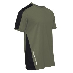 Tee shirt manches courtes contraste Andy North Ways vert vue 2 cotepro.fr