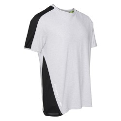 Tee shirt manches courtes contraste Andy North Ways blanc vue 2 cotepro.fr