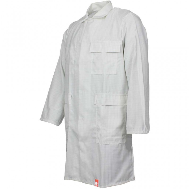 Blouse travail anti acide EN13034 multirisques DMD blanc cotepro.fr