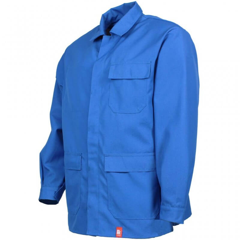 Veste travail anti acide EN13034 multirisques DMD bleu cotepro.fr