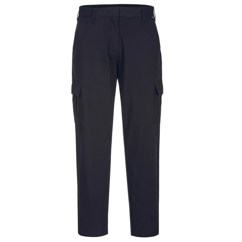 Pantalon travail femme cargo extensible S233 Portwest noir vue 1 cotepro.fr