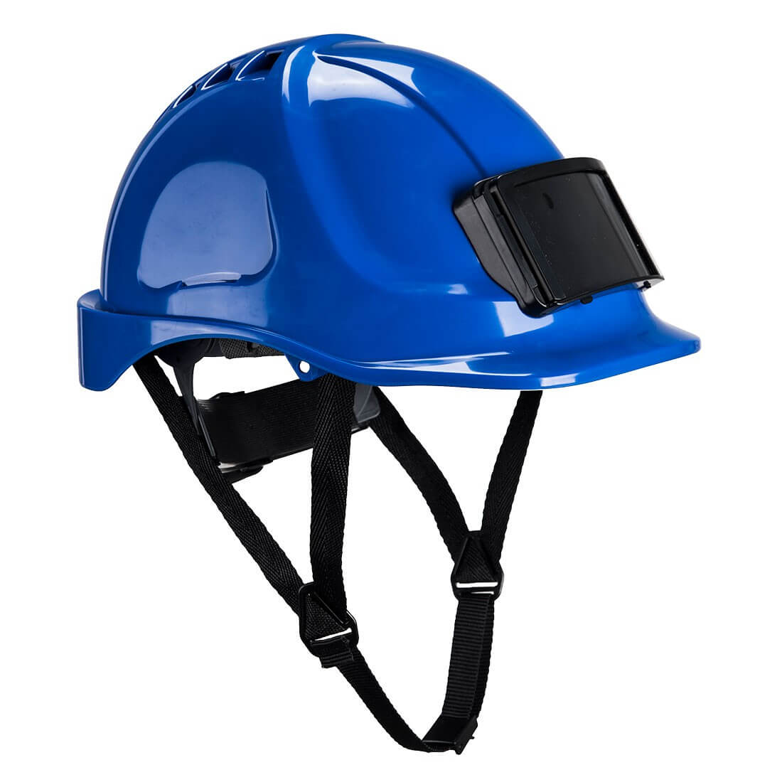 Casque chantier ventile porte badge endurance Portwest bleu vue 1 cotepro.fr