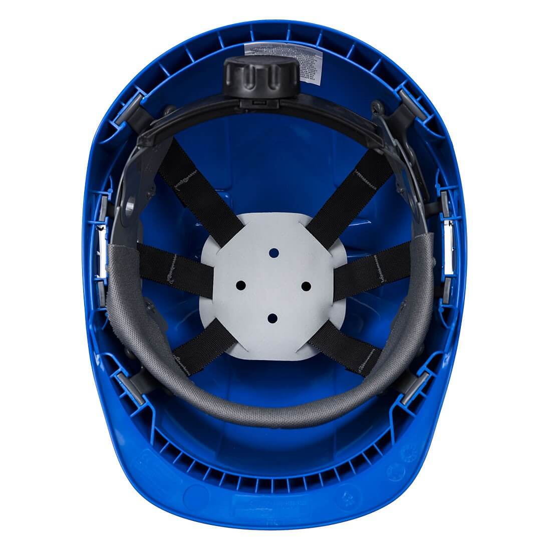 Casque chantier ventile porte badge endurance Portwest bleu vue 1 cotepro.fr