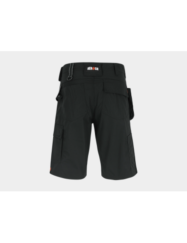 Bermuda travail homme resistant Batua Herock noir vue 4 cotepro.fr
