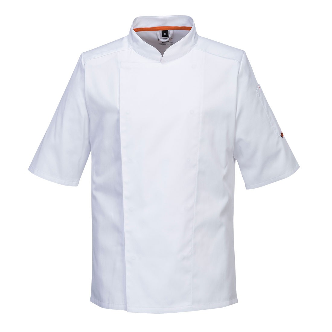 Veste de cuisinier manches courtes Meshair Portwest blanc cotepro.fr