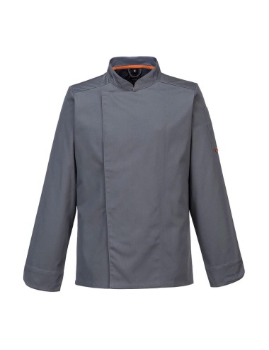 Veste de cuisinier manches longues Meshair Portwest gris cotepro.fr