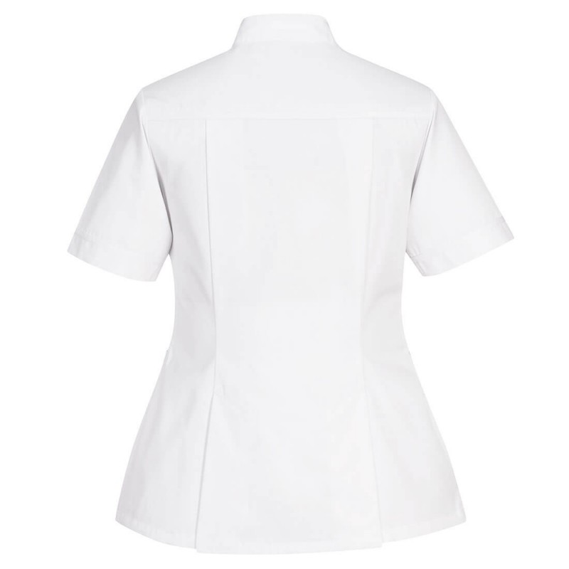 Tunique manches courtes femme travail coupe maternite LW22 Portwest blanc cotepro.fr