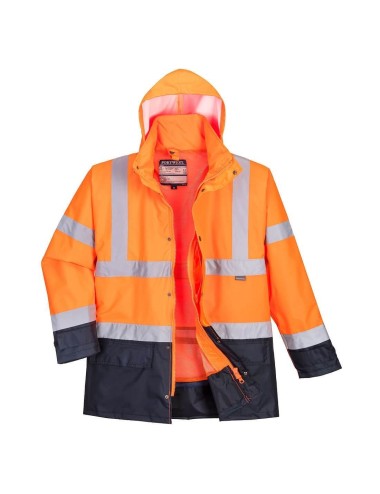 Parka haute visibilite 5 en 1 executive classe 3 Portwest orange cotepro.fr